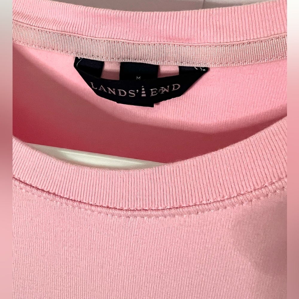 Lands End Pink Sleeveless Top, M - Picture 3 of 5
